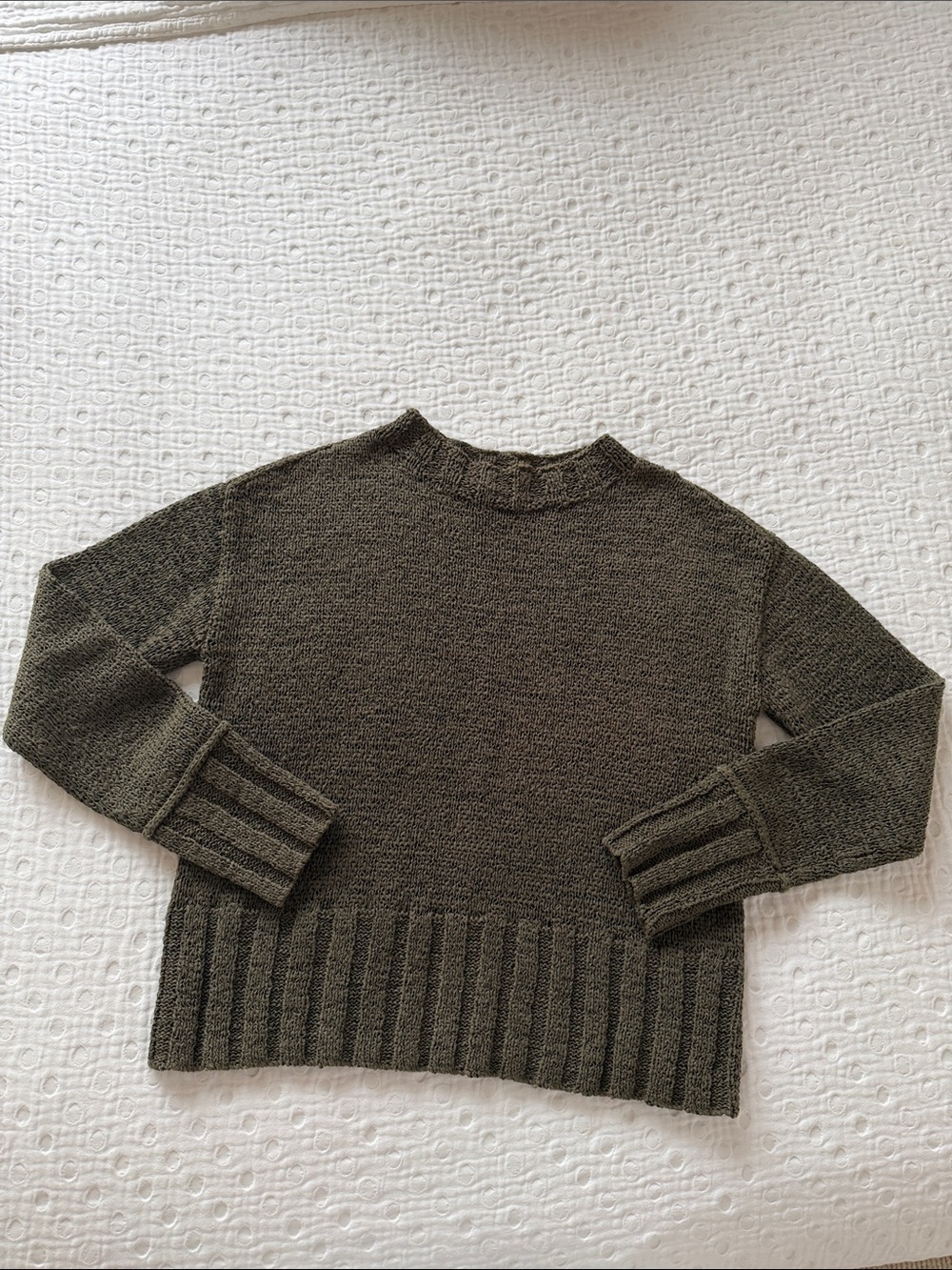 J. Crew Wide-rib Crewneck Sweater, XS